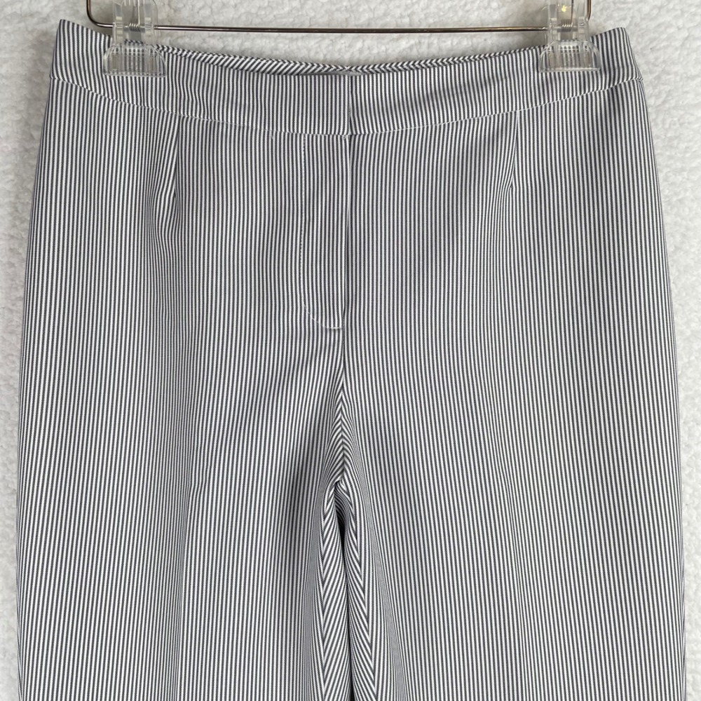 Kasper Kate Classic Fit Micro Stripe Dress Pants Black White 2P Lined Straight